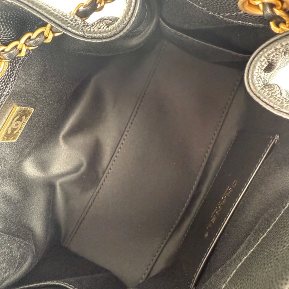 Sold on fashionreloved.com CHANEL 25 Mini Black Quilted Caviar Leather Bag - Picture 11 of 12